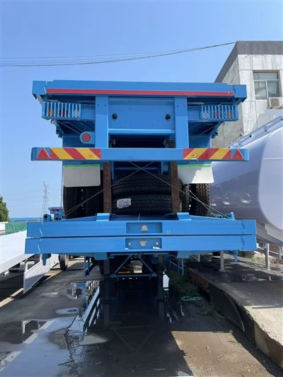 Container-Flachbett-Sattelauflieger