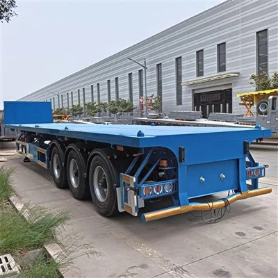 Einzelreifen -Flachbettanhänger